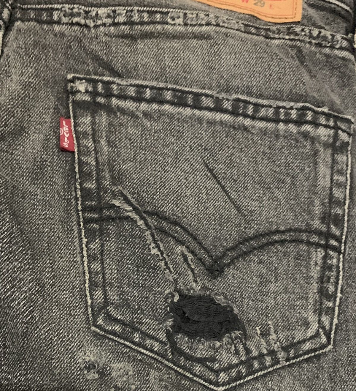 Levi's Vintage Levis 508 Faded Black Jeans Distressed Style Size US 31 - 6 Thumbnail