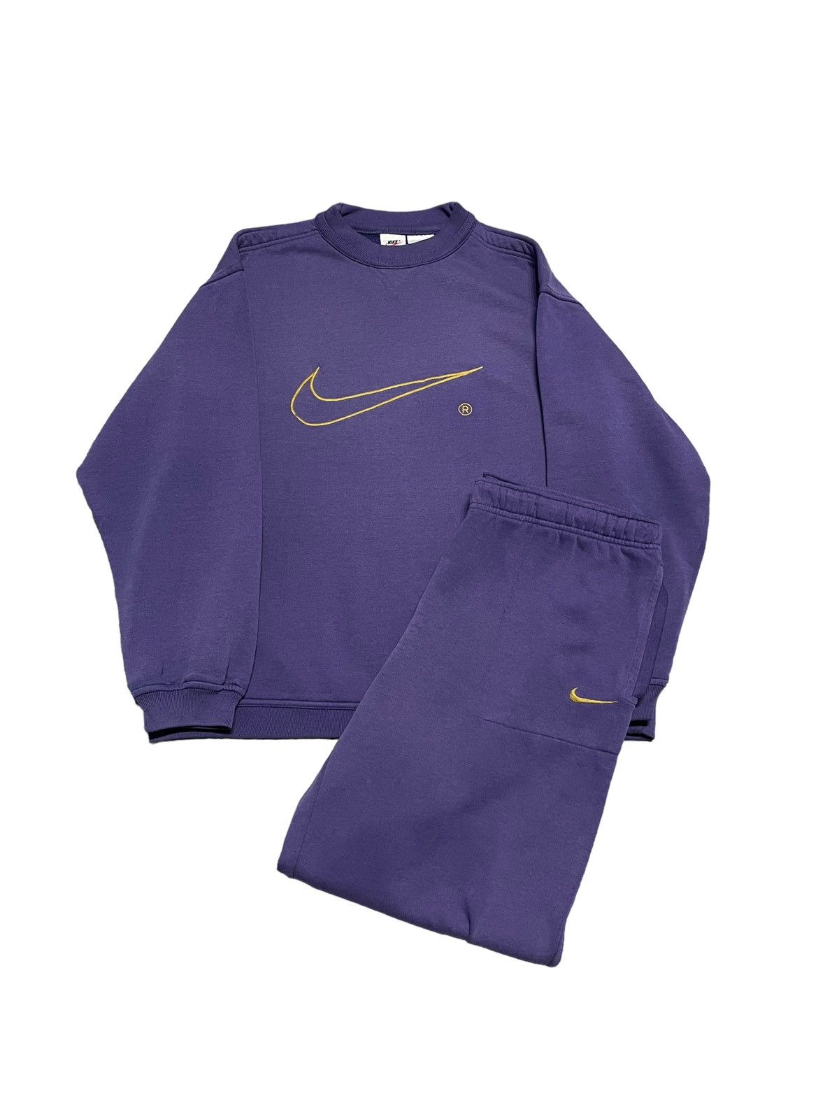 Beautiful Vintage Purple Set Nike Big Swoosh from 90s