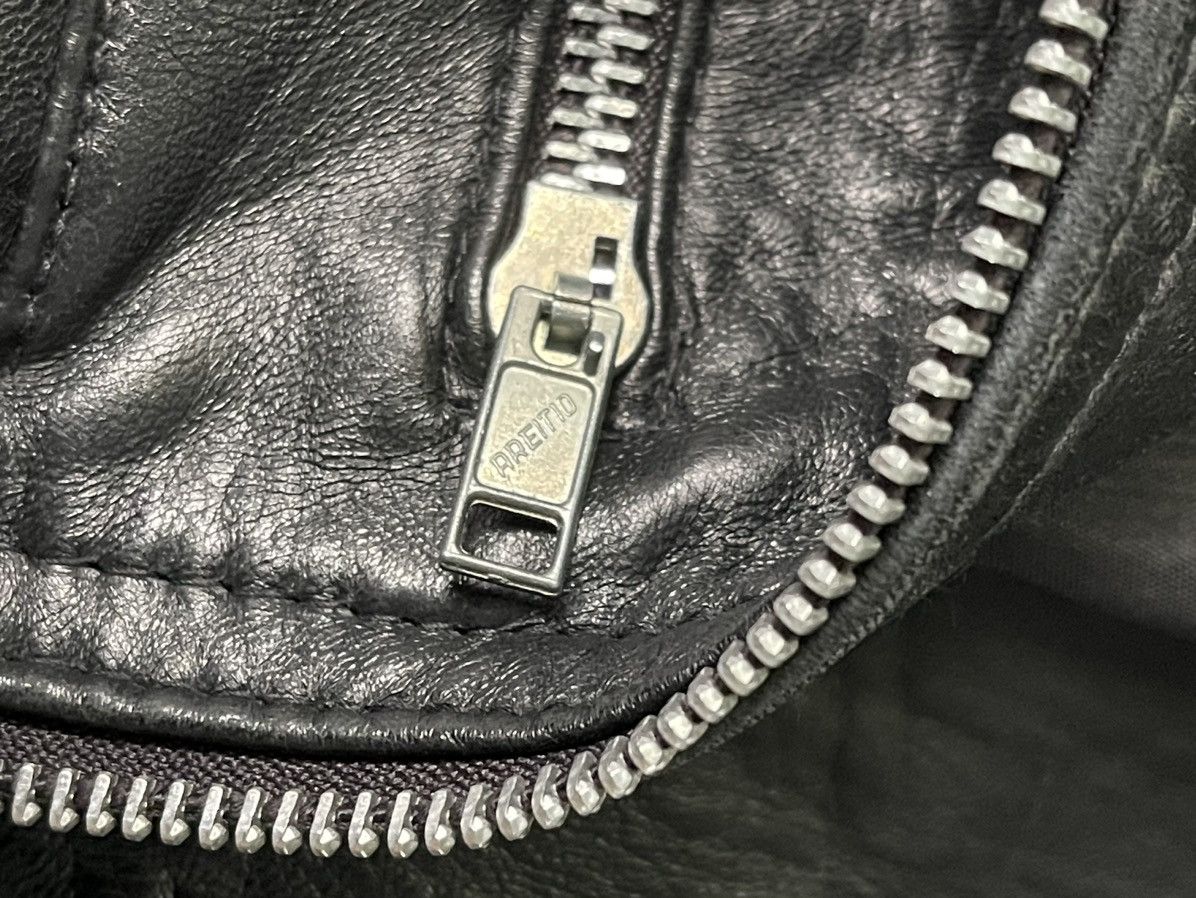 Vintage 90s vintage Avant Garde real leather biker jacket Size M / US 6-8 / IT 42-44 - 7 Thumbnail