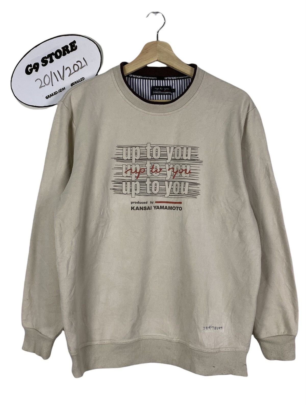Kansai Yamamoto OFFER 🔥 Vintage UP TO YOU Sweatshirts By Kansai Yamamoto Size US L / EU 52-54 / 3 - 1 Thumbnail