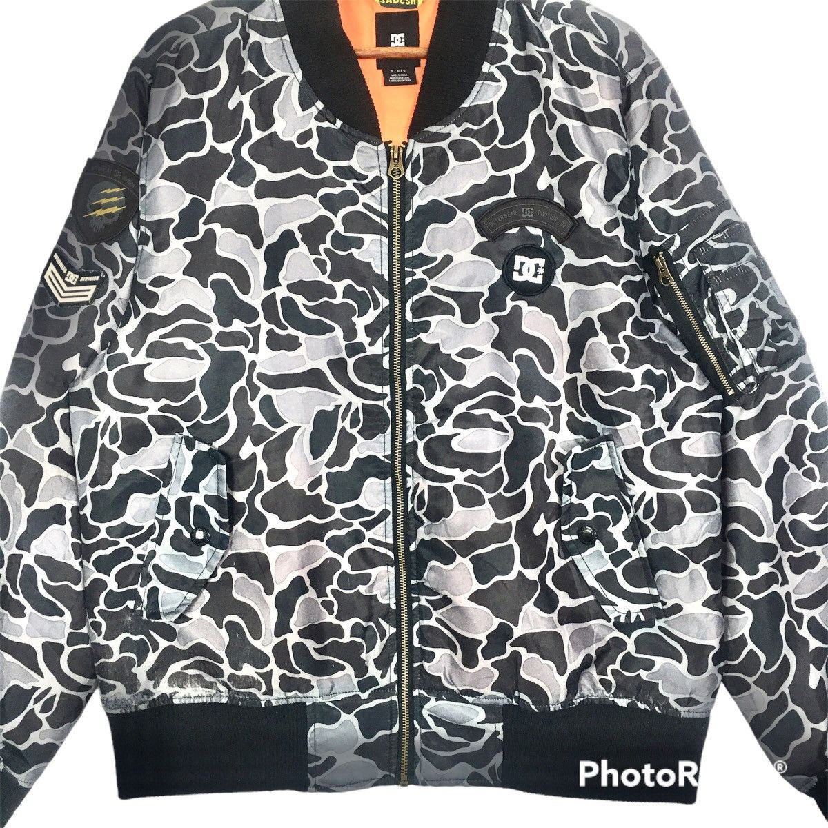 DC DC Clothing Brand America Street Wear Flight Ma1 Jacket Size US M / EU 48-50 / 2 - 2 Thumbnail