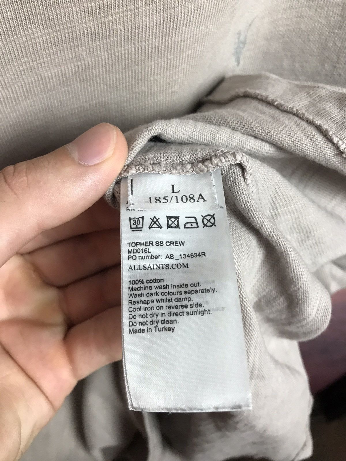 Allsaints Allsaints luxury streetwear tee Size US L / EU 52-54 / 3 - 5 Thumbnail
