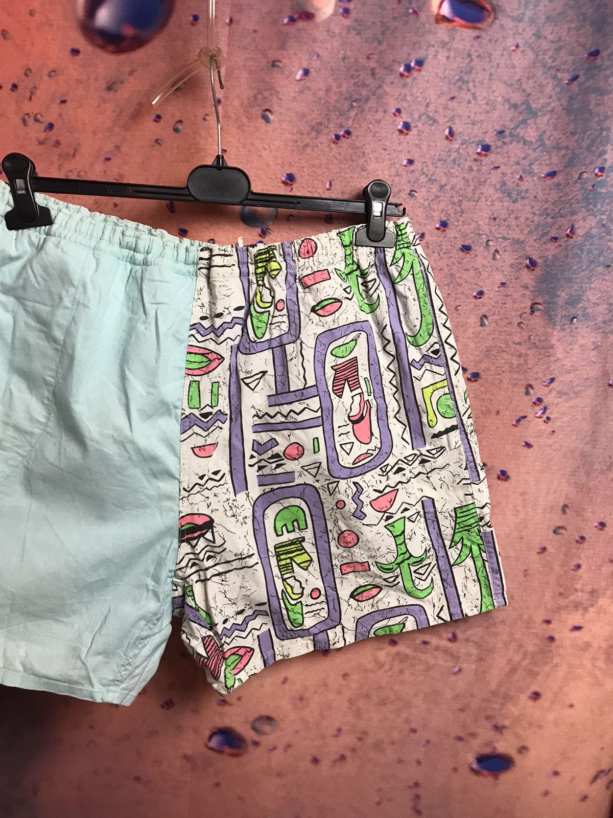 Other × Vintage Vintage crazy multicolour streetwear shorts Size US 33 - 1 Thumbnail