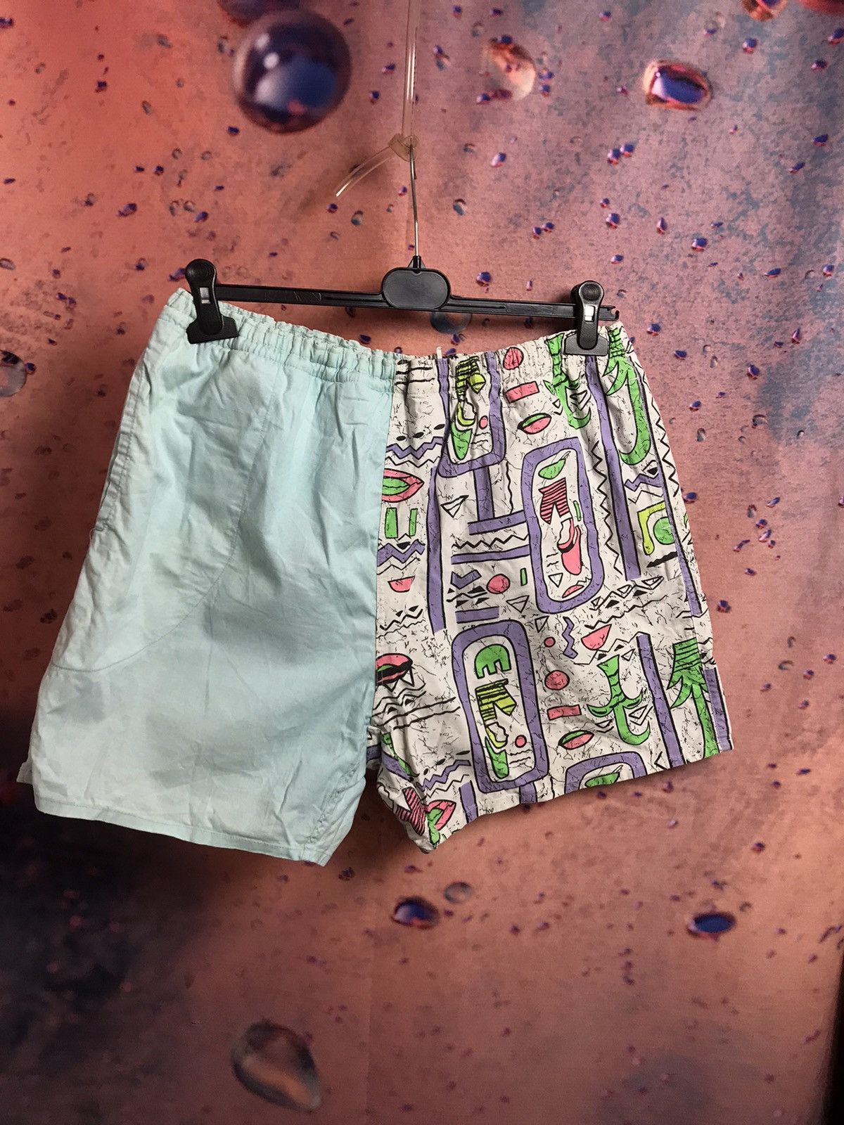 Other × Vintage Vintage crazy multicolour streetwear shorts Size US 33 - 2 Thumbnail