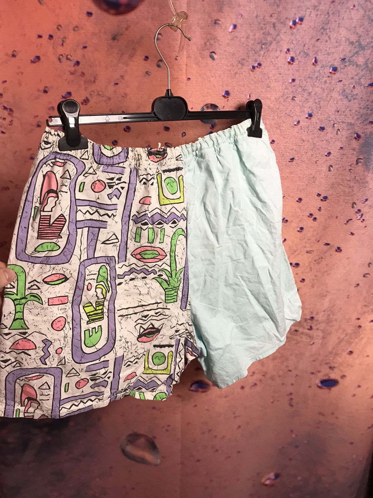 Other × Vintage Vintage crazy multicolour streetwear shorts Size US 33 - 6 Thumbnail