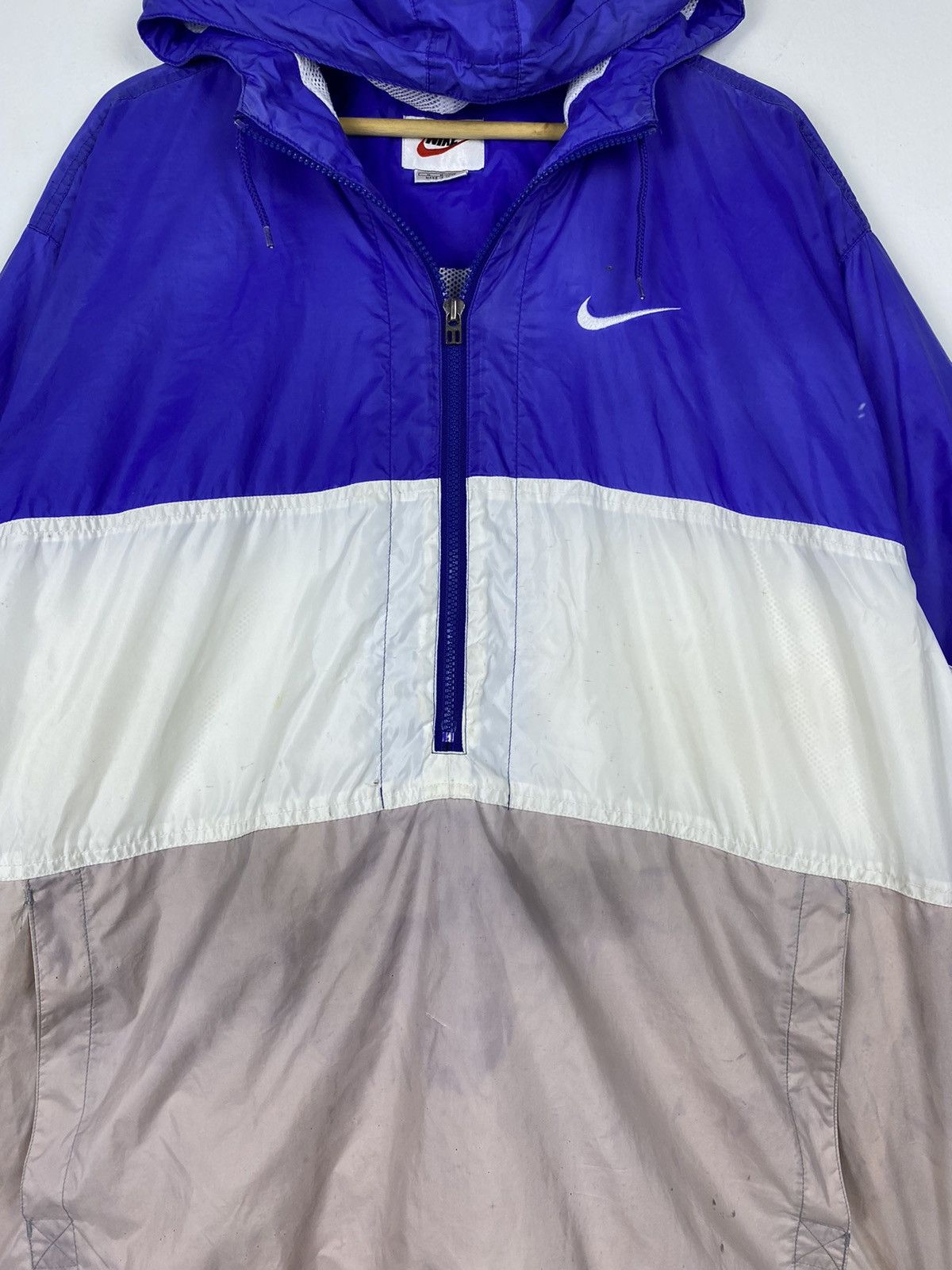 Nike OFFER 🔥 Vintage 90s Nike Mini Swoosh Hoodie Sweater Jacket Size US M / EU 48-50 / 2 - 10 Thumbnail
