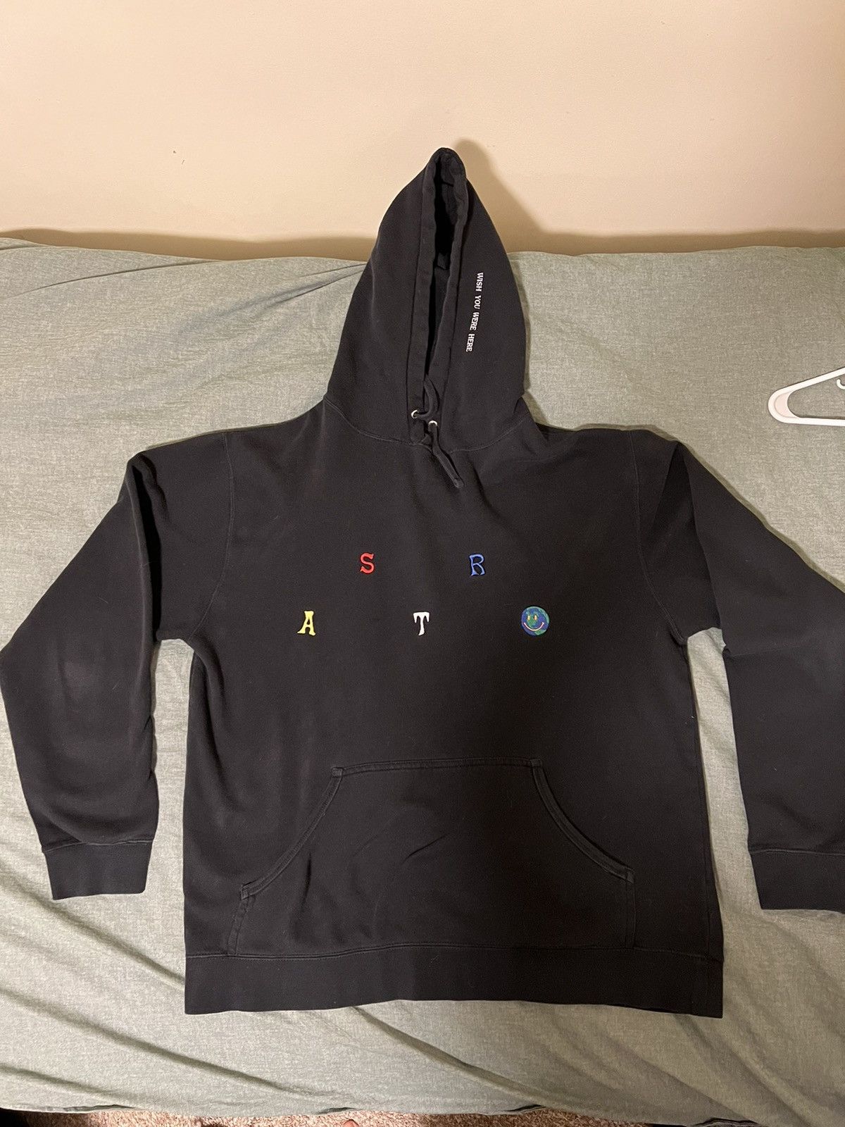 Travis scott astroworld scattered hoodie black hot sale