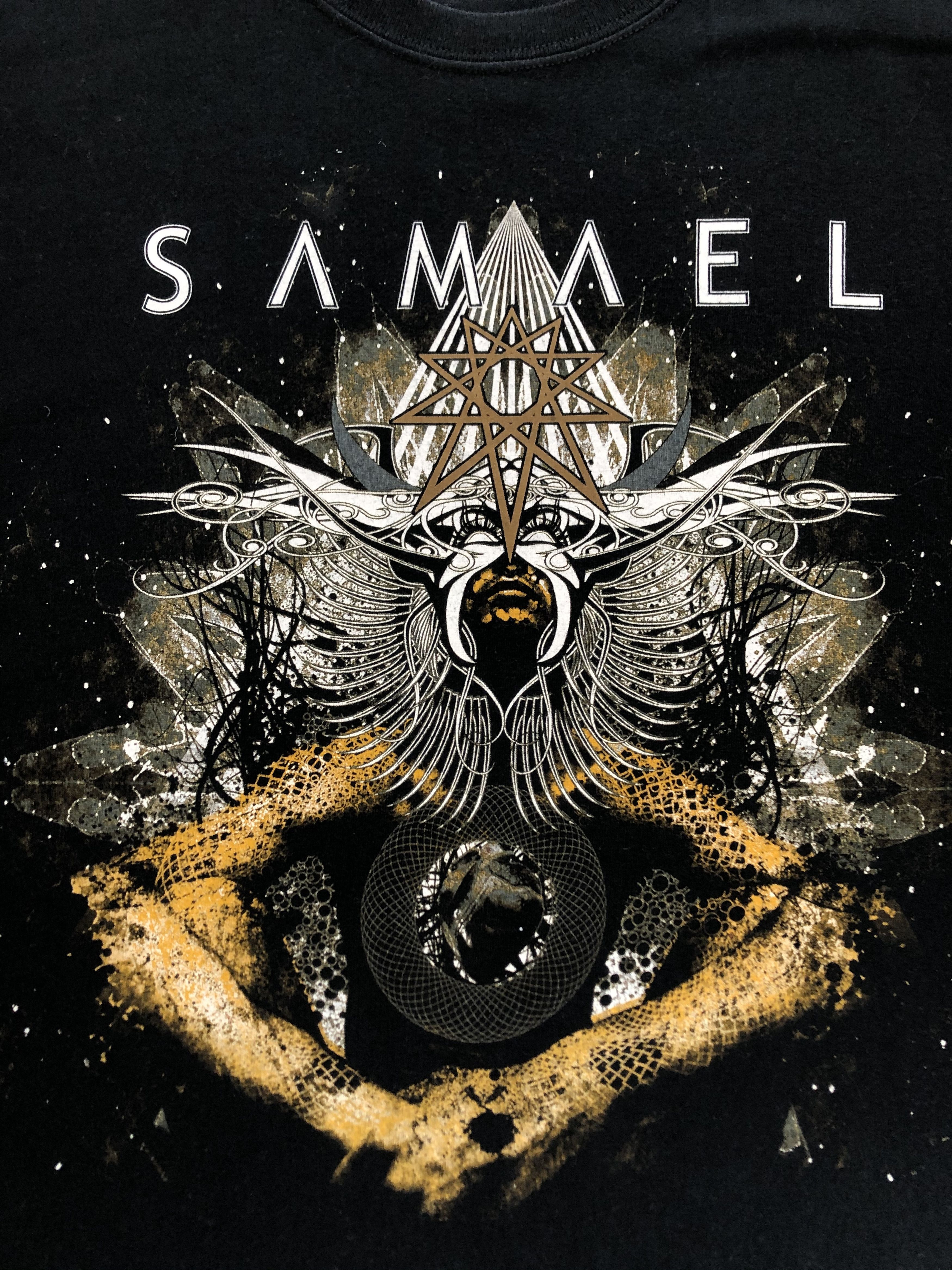 Band Tees SAMAEL European Black Metal Tour Tee Shirt Y2K Rare Hype Size US L / EU 52-54 / 3 - 5 Thumbnail