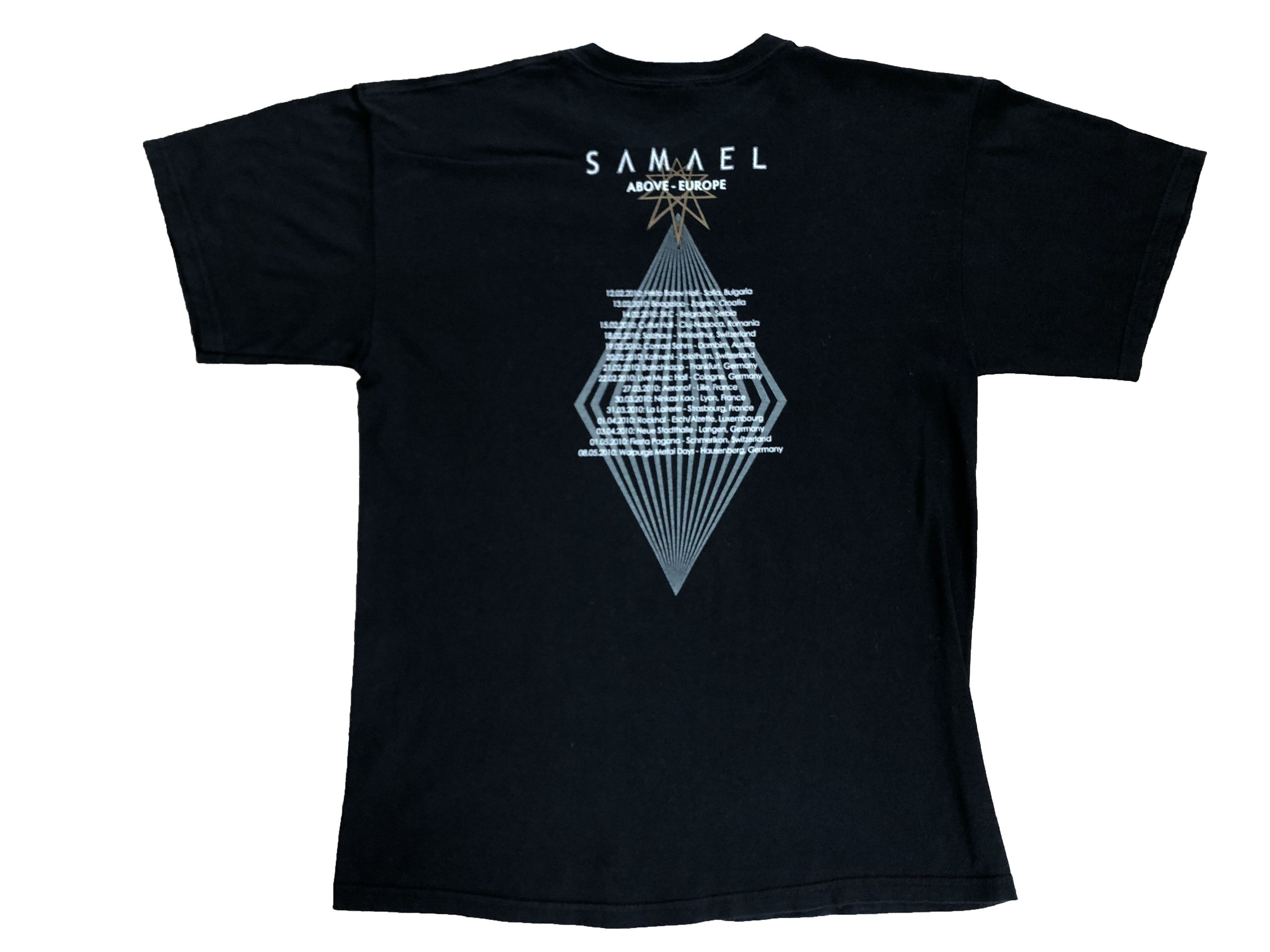 Band Tees SAMAEL European Black Metal Tour Tee Shirt Y2K Rare Hype Size US L / EU 52-54 / 3 - 3 Thumbnail
