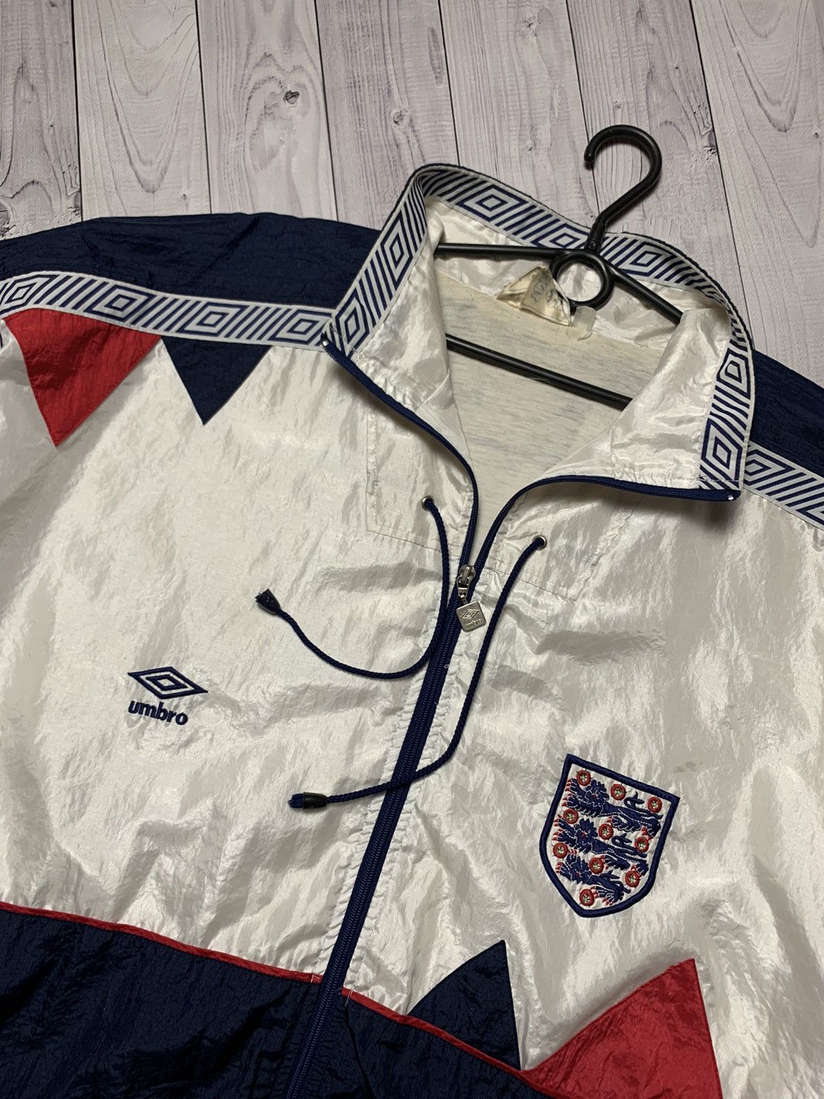 Umbro × Vintage Vintage Umbro England soccer track jacket rare size XL Size US XL / EU 56 / 4 - 3 Thumbnail