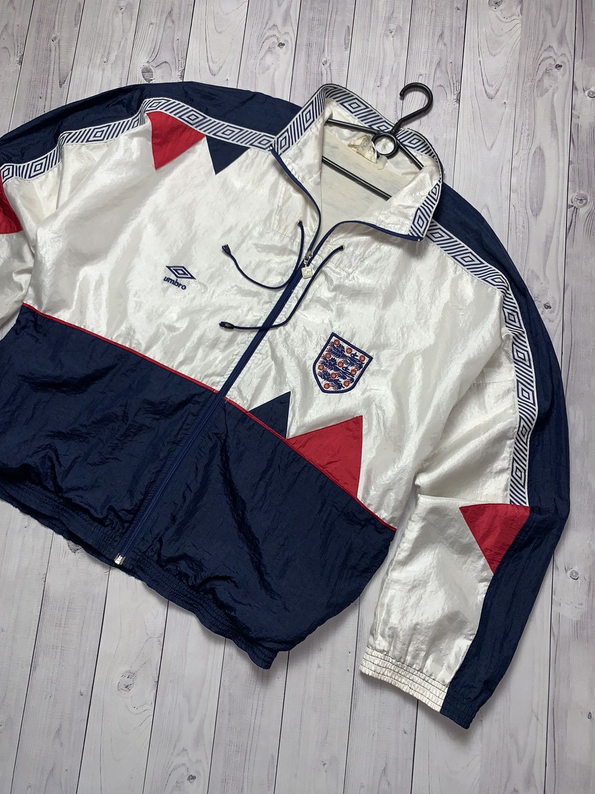 Umbro × Vintage Vintage Umbro England soccer track jacket rare size XL Size US XL / EU 56 / 4 - 2 Thumbnail