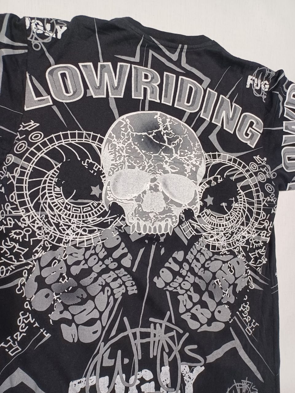 Rap Tees Vintage lowriding skull big logo monogram t-shirt Size US L / EU 52-54 / 3 - 7 Thumbnail