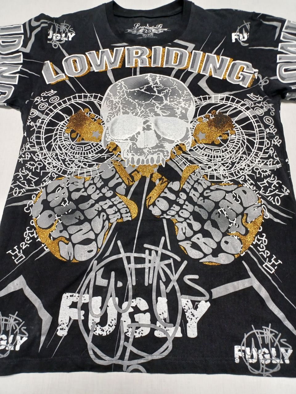 Rap Tees Vintage lowriding skull big logo monogram t-shirt Size US L / EU 52-54 / 3 - 3 Thumbnail