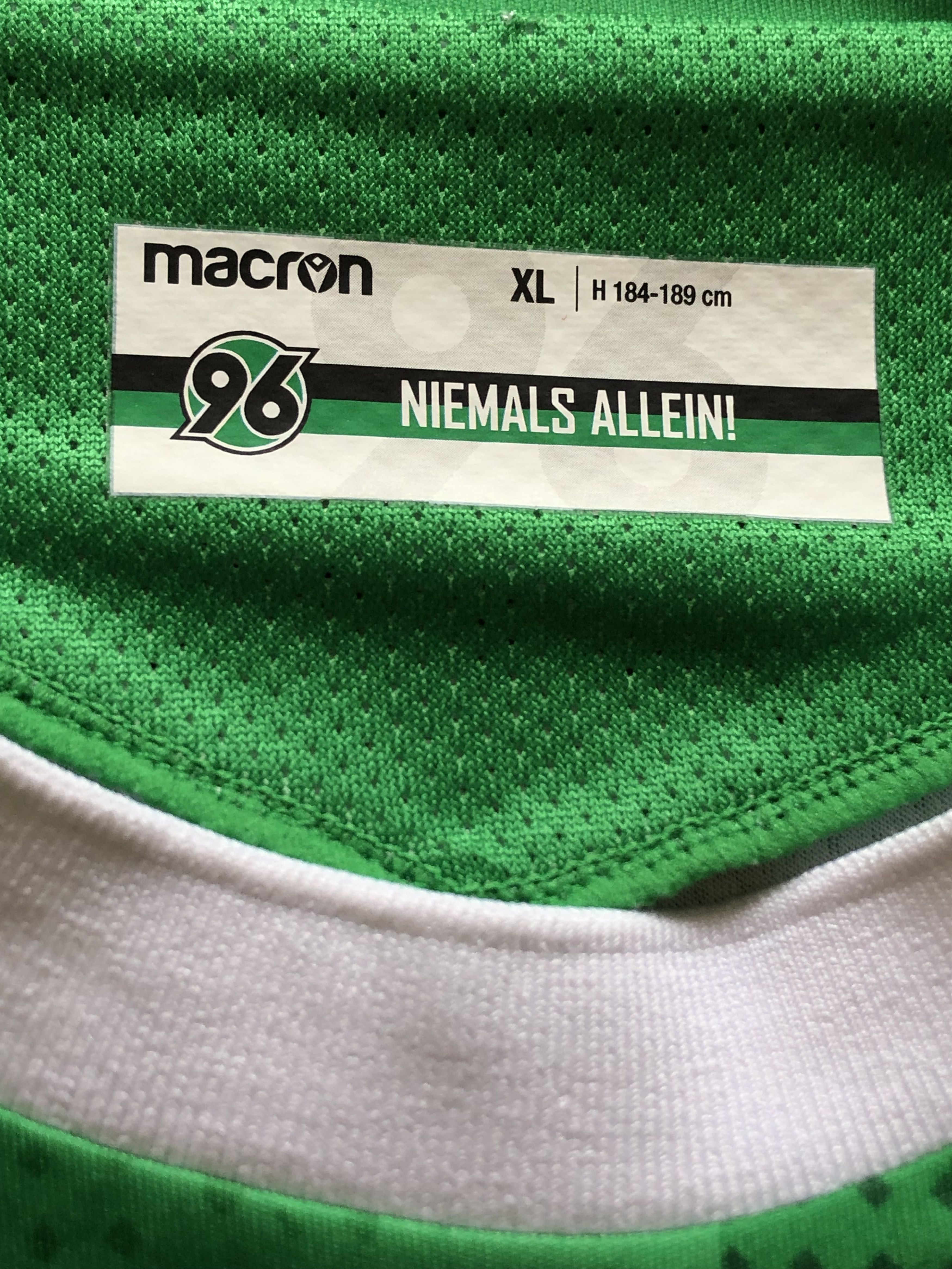 Macron Hannover 96 football shirt 2020 Soccer Tee Y2K Sport Hype Size US XL / EU 56 / 4 - 4 Thumbnail