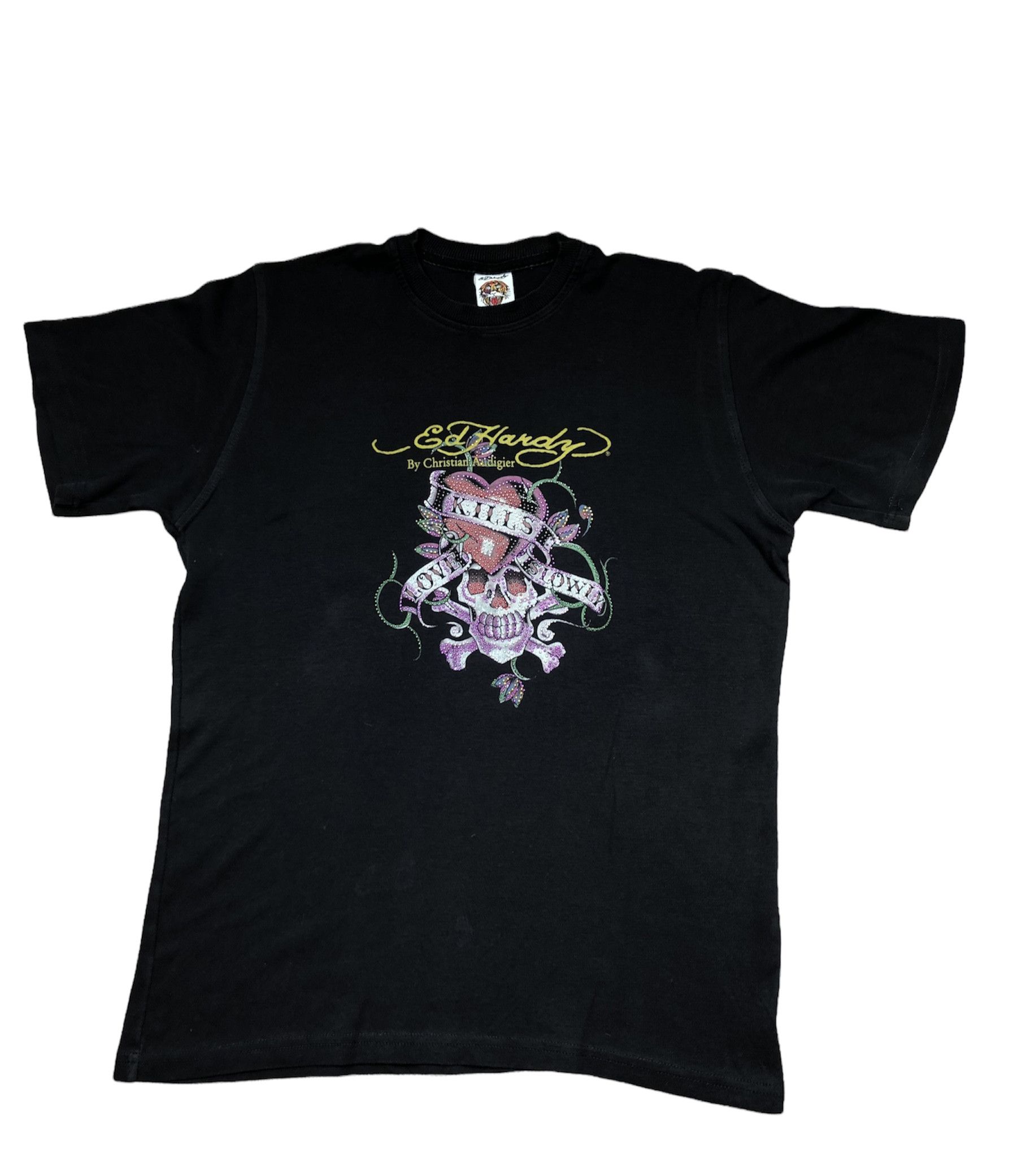 Christian Audigier × Ed Hardy × Vintage Vintage Don Ed Hardy Shirt Rare Y2K Hype Drill Size US M / EU 48-50 / 2 - 1 Thumbnail