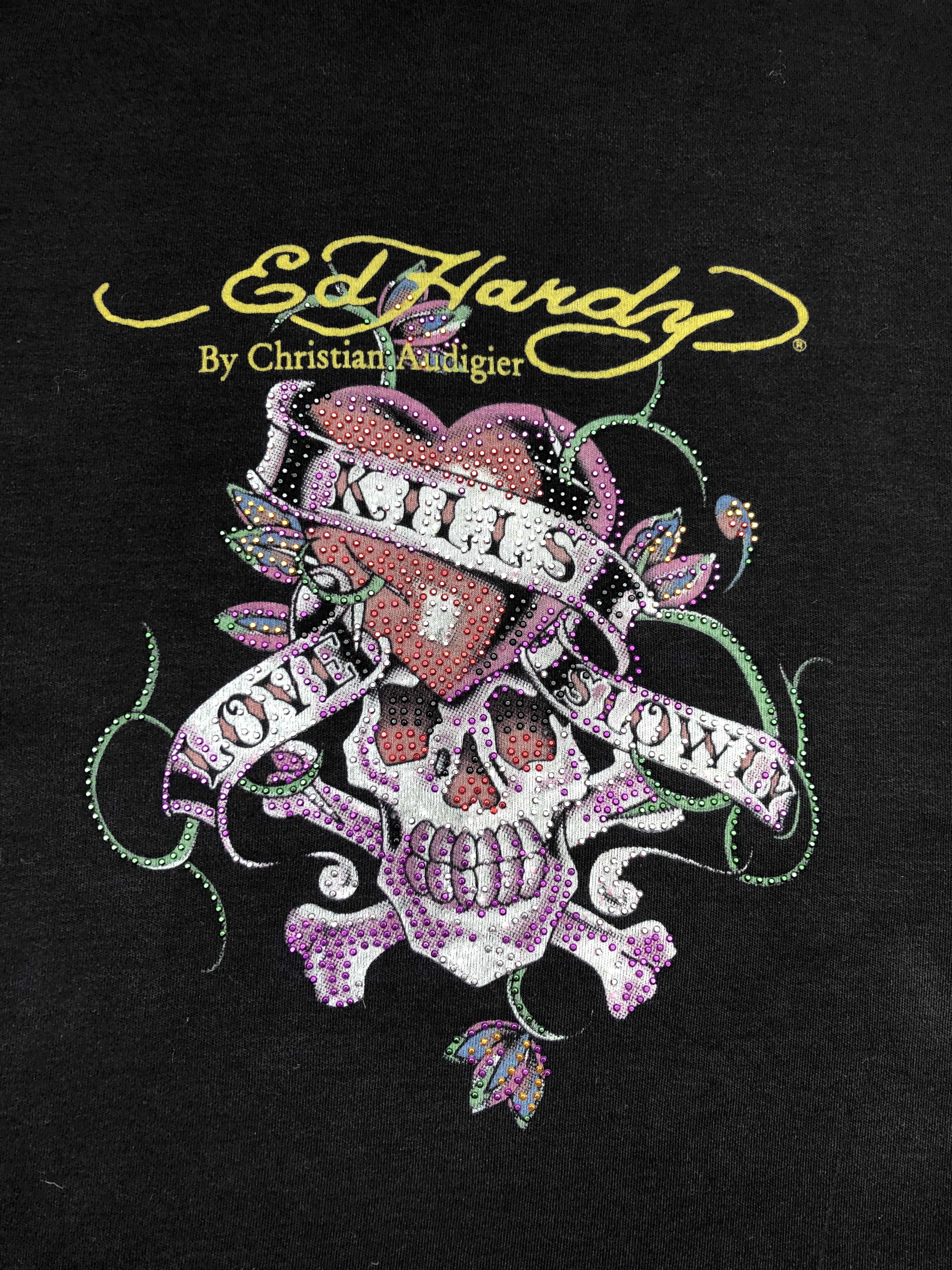 Christian Audigier × Ed Hardy × Vintage Vintage Don Ed Hardy Shirt Rare Y2K Hype Drill Size US M / EU 48-50 / 2 - 4 Thumbnail