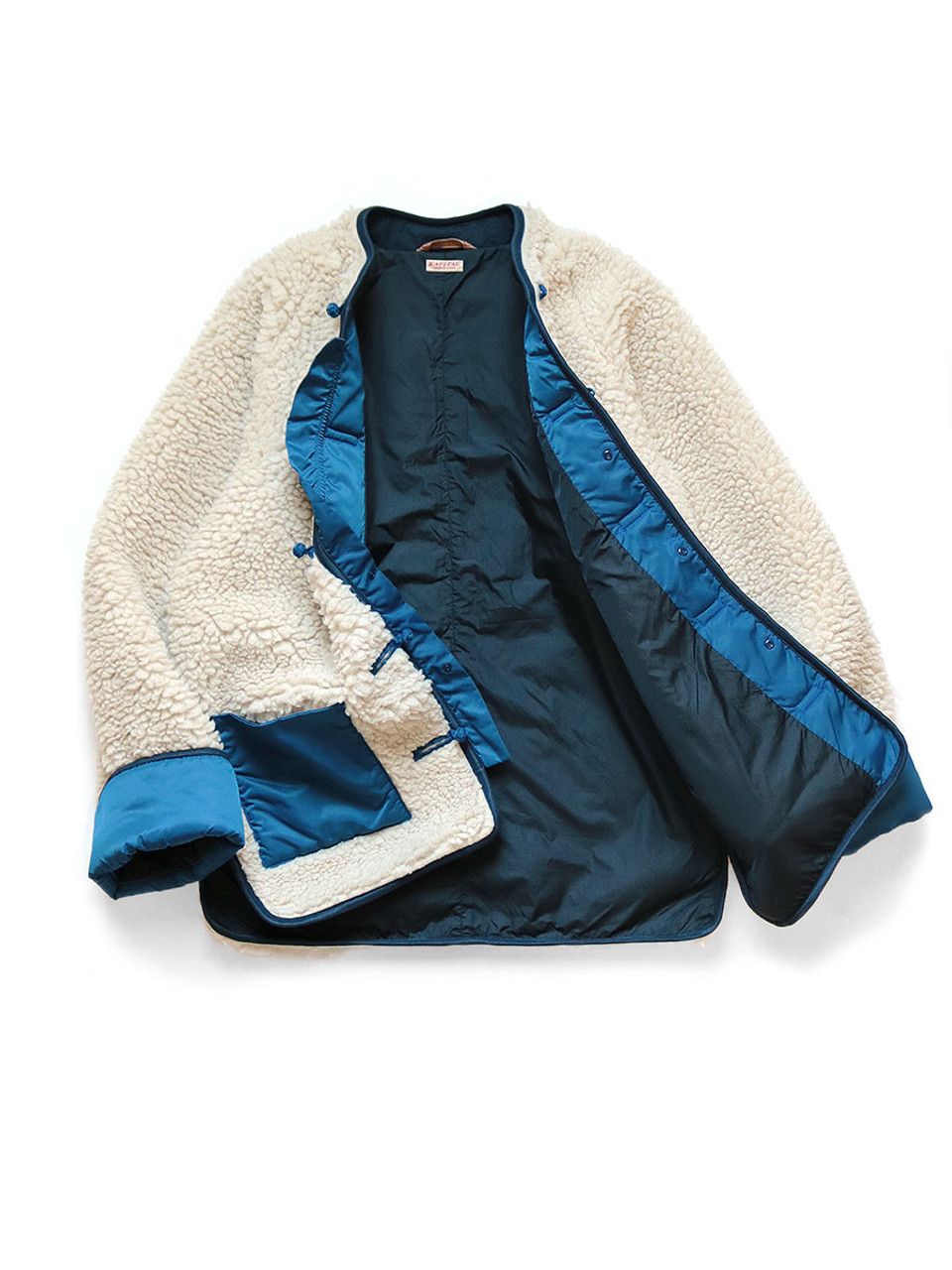 Kapital Kapital Boa Fleece MAKANAI Jacket - Ecru Size US S / EU 44-46 / 1 - 14 Thumbnail
