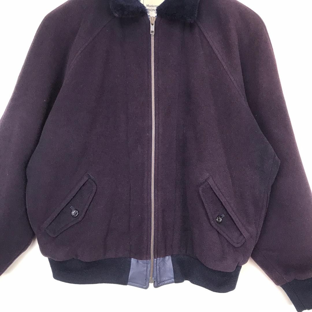 Issey Miyake × Mademoiselle Non Non Vintage Mademoiselle Non Non faded wool bomber Jacket Size US M / EU 48-50 / 2 - 2 Thumbnail