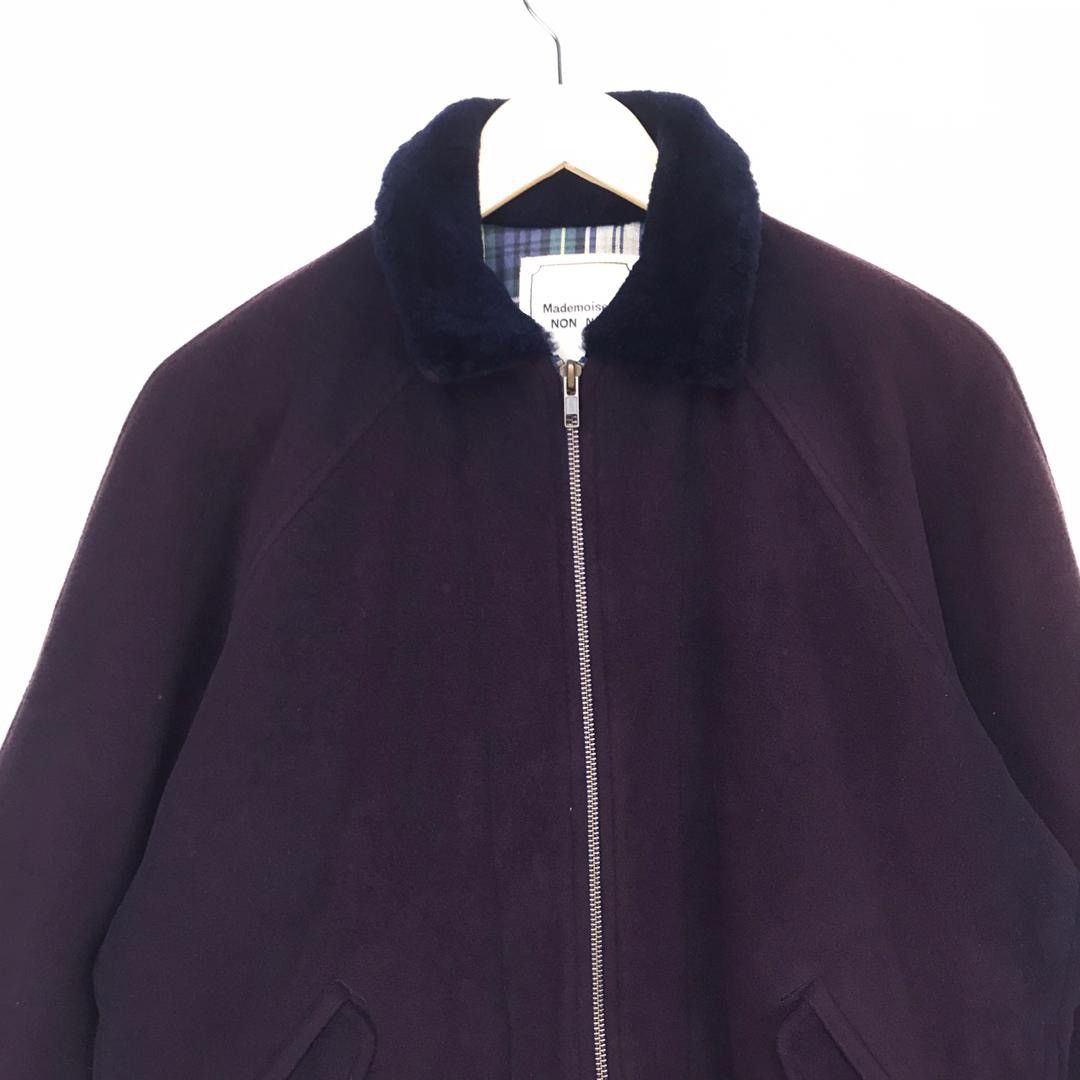 Issey Miyake × Mademoiselle Non Non Vintage Mademoiselle Non Non faded wool bomber Jacket Size US M / EU 48-50 / 2 - 5 Thumbnail