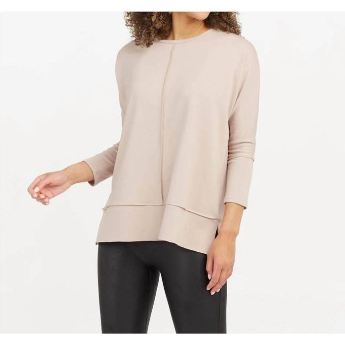 Spanx - Perfect Length Top, Dolman 3/4 Sleeve - Oatmeal