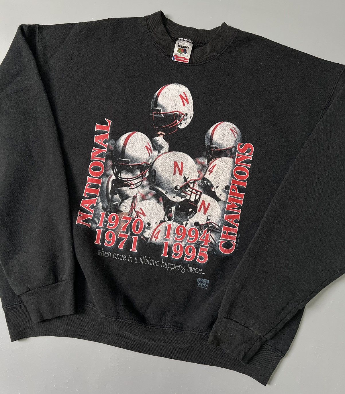 Fruit Of The Loom × NCAA × Vintage 1994 Nebraska Cornhuskers National Championship sweatshirt Size US L / EU 52-54 / 3 - 2 Thumbnail