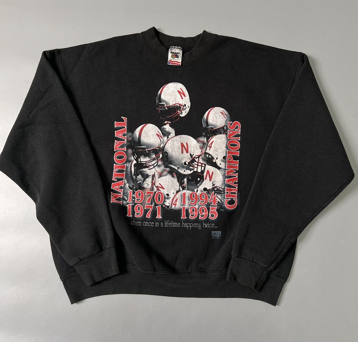 Fruit Of The Loom × NCAA × Vintage 1994 Nebraska Cornhuskers National Championship sweatshirt Size US L / EU 52-54 / 3 - 1 Thumbnail