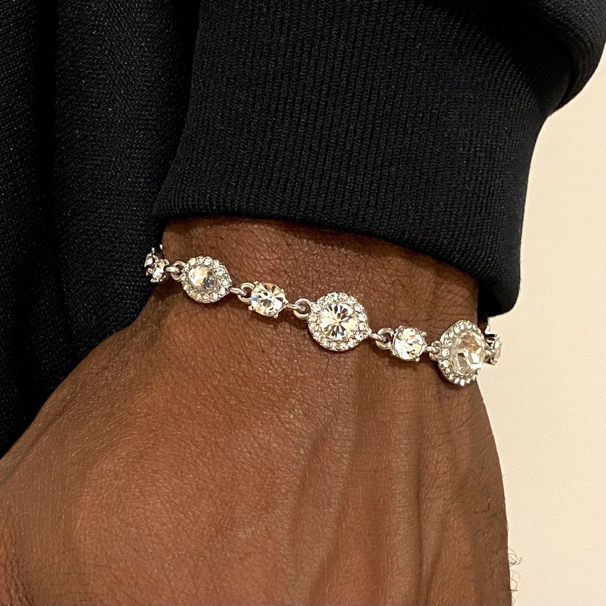 image of Givenchy Silver Bracelet, Men's