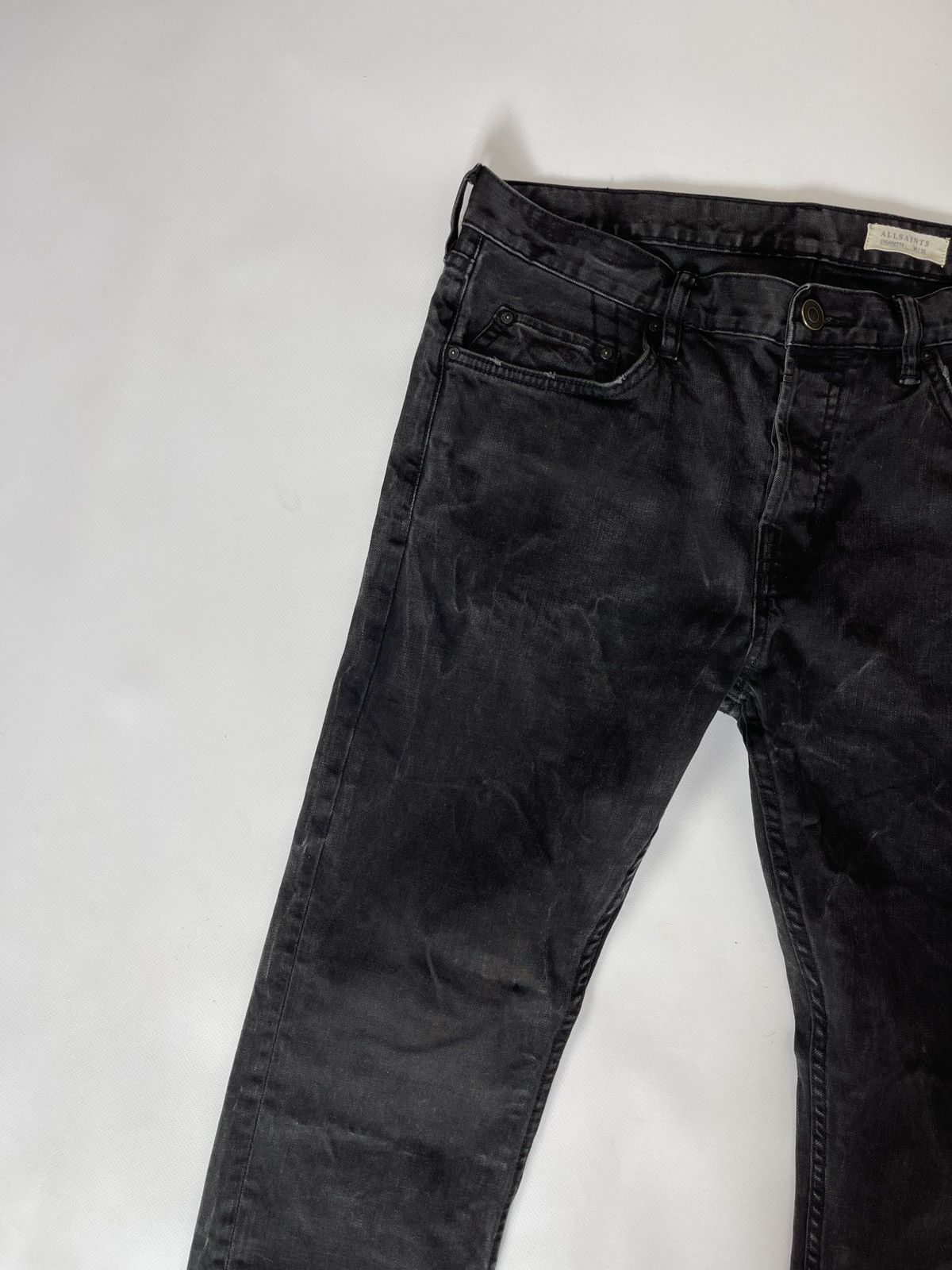 Allsaints Allsaints Naniwa Cigarette faded denim jeans pants Size US 32 / EU 48 - 6 Thumbnail
