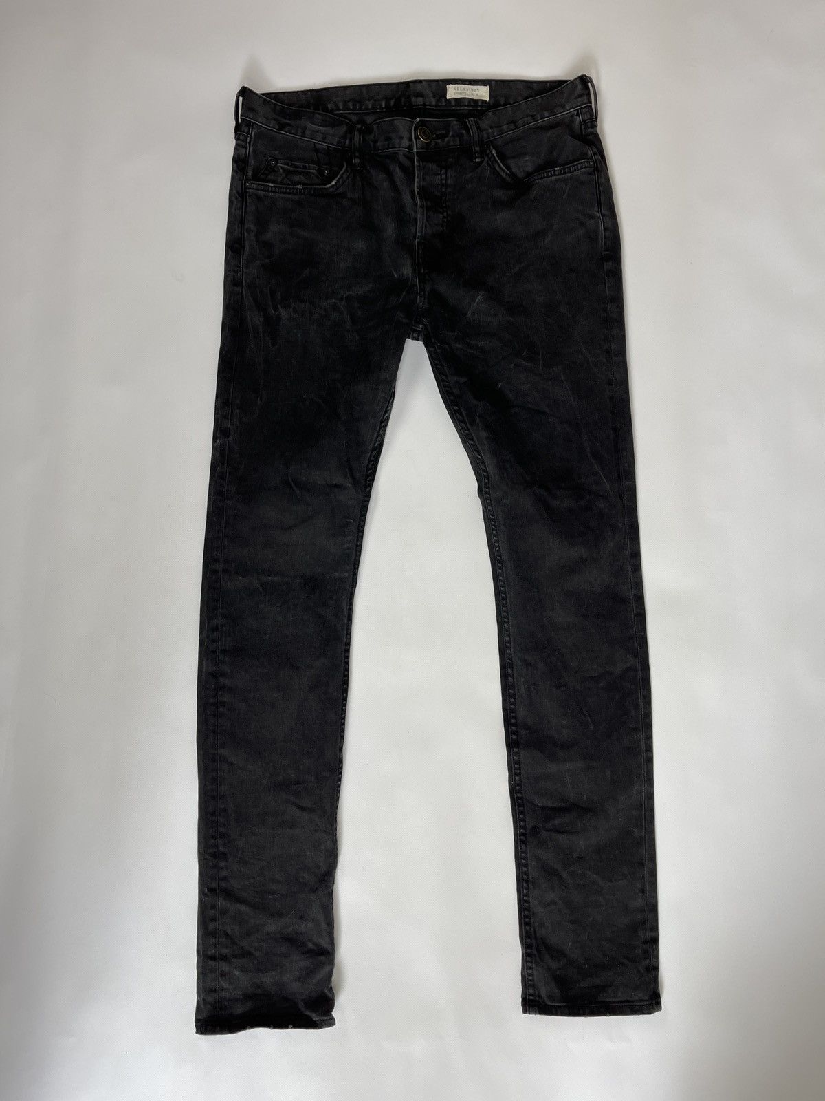 Allsaints Allsaints Naniwa Cigarette faded denim jeans pants Size US 32 / EU 48 - 1 Thumbnail