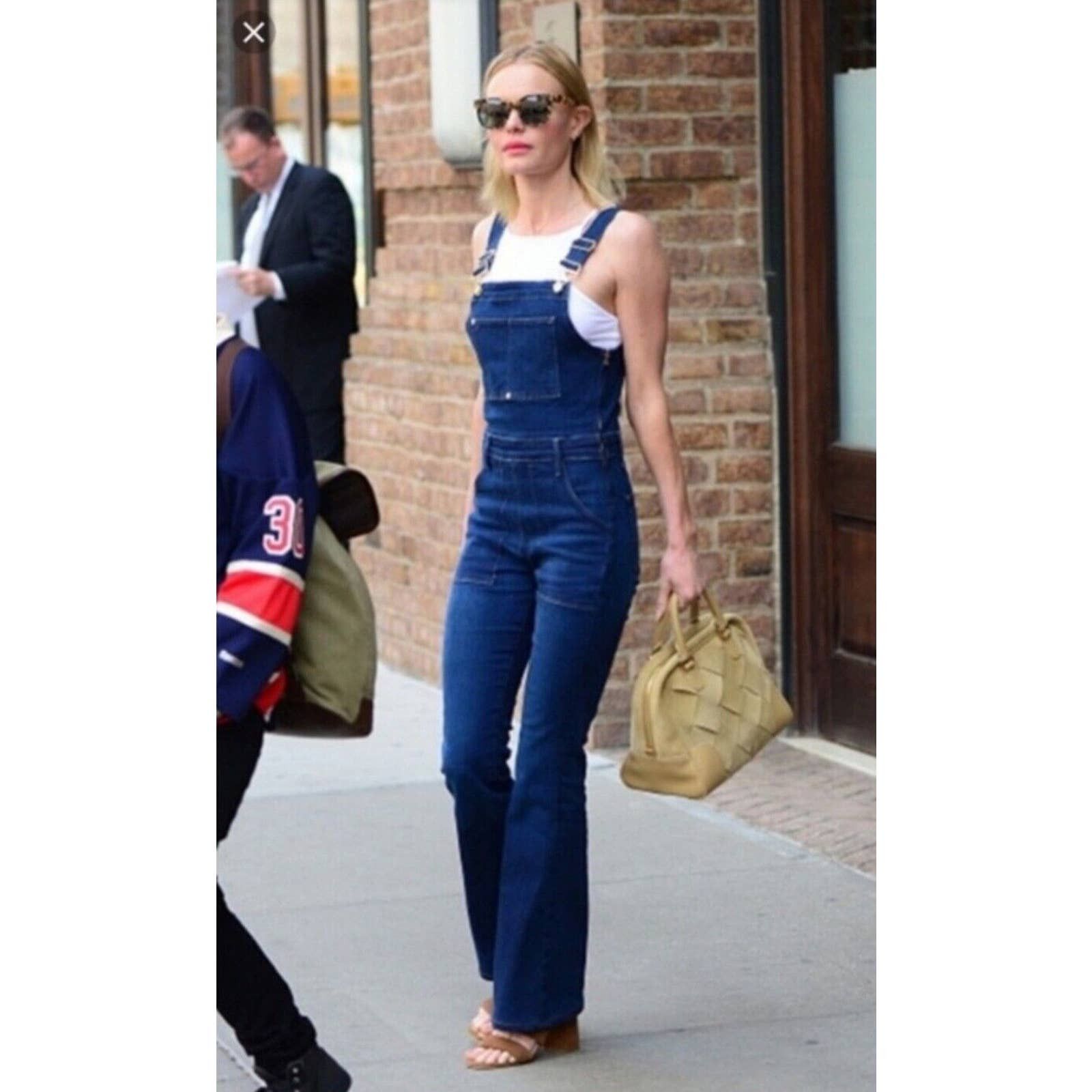 Madewell flea best sale market flare overalls