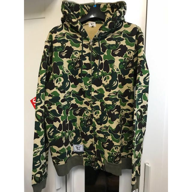 Bape Stussy BAPE x STUSSY Green Camo Full Zip Hoodie Rare Grailed