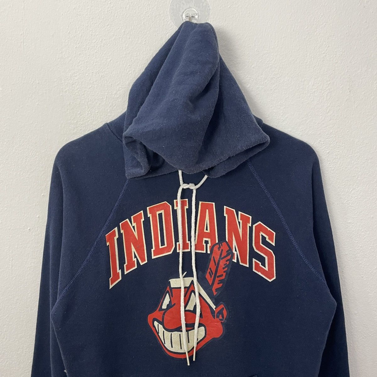 Other Vintage 90s Indians Big Logo Hoodies Sweatshirt Size US M / EU 48-50 / 2 - 4 Thumbnail