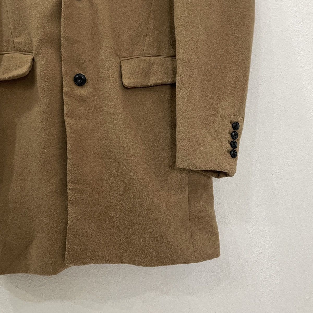 Japanese Brand Vintage Sematic Design Wool Coat Jacket Size US M / EU 48-50 / 2 - 2 Thumbnail