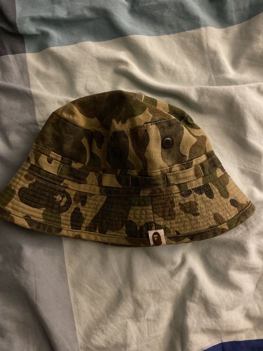 BAPE HALF MESH BUCKET HAT MENS –