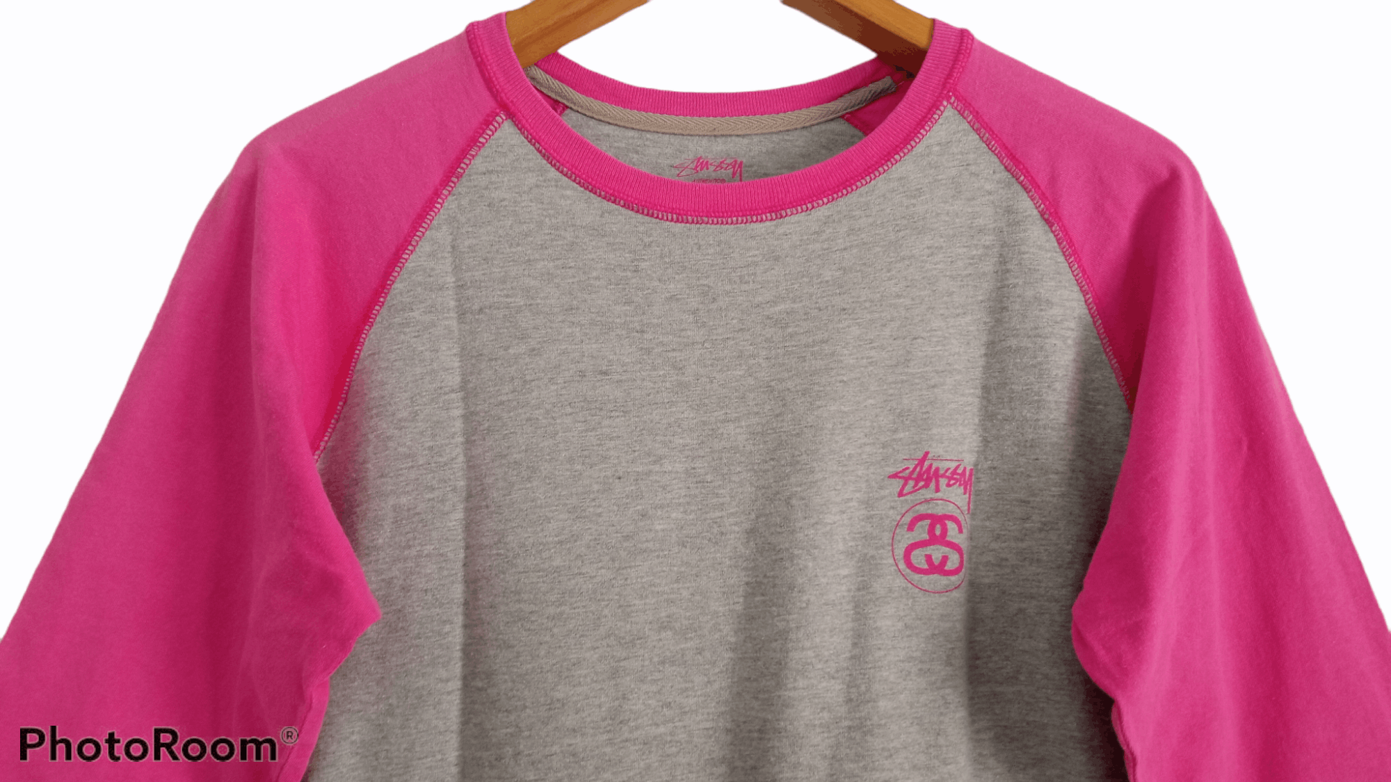 Stussy × Vintage 🔥🔥Stussy Spell Out Logo 3Q Raglan T-Shirt Size US S / EU 44-46 / 1 - 10 Thumbnail