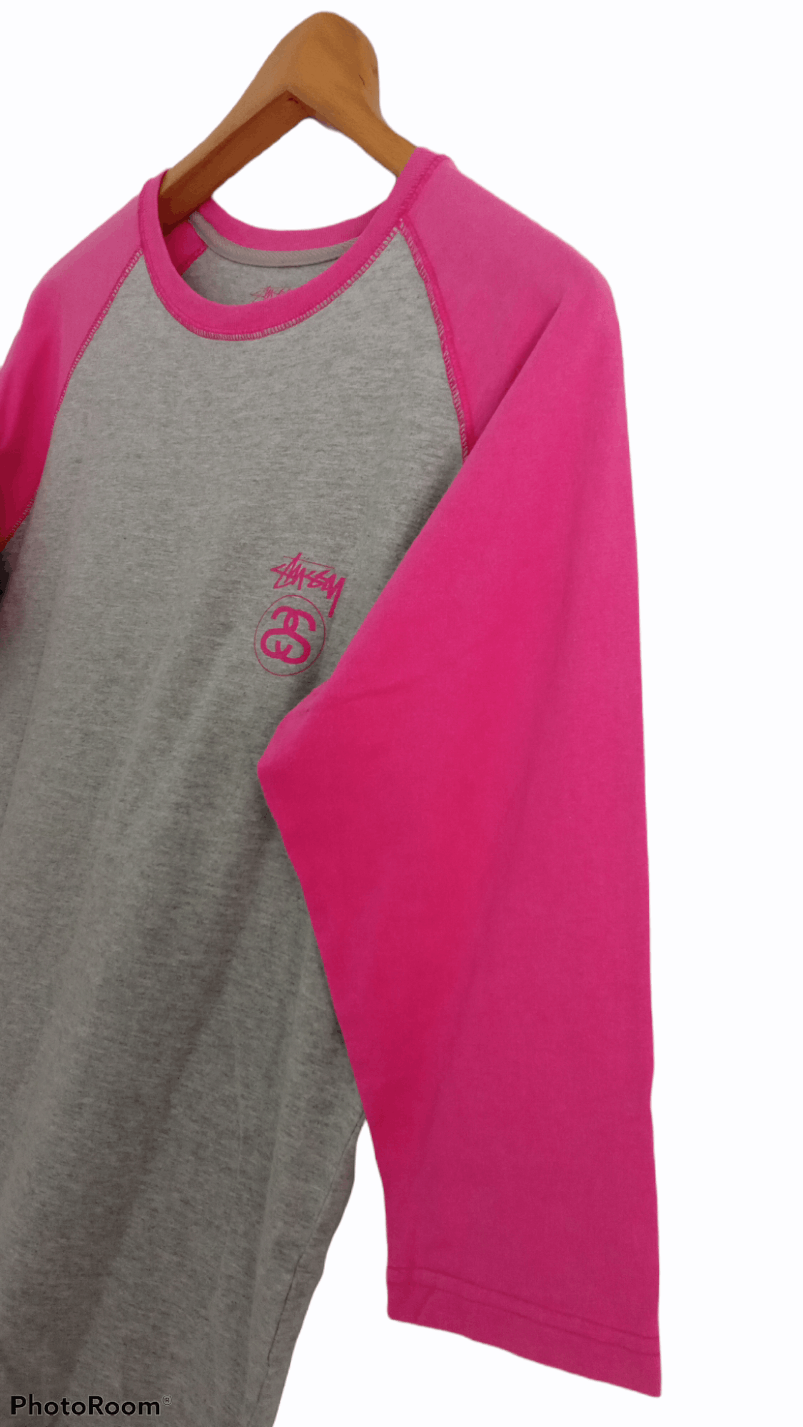 Stussy × Vintage 🔥🔥Stussy Spell Out Logo 3Q Raglan T-Shirt Size US S / EU 44-46 / 1 - 9 Thumbnail