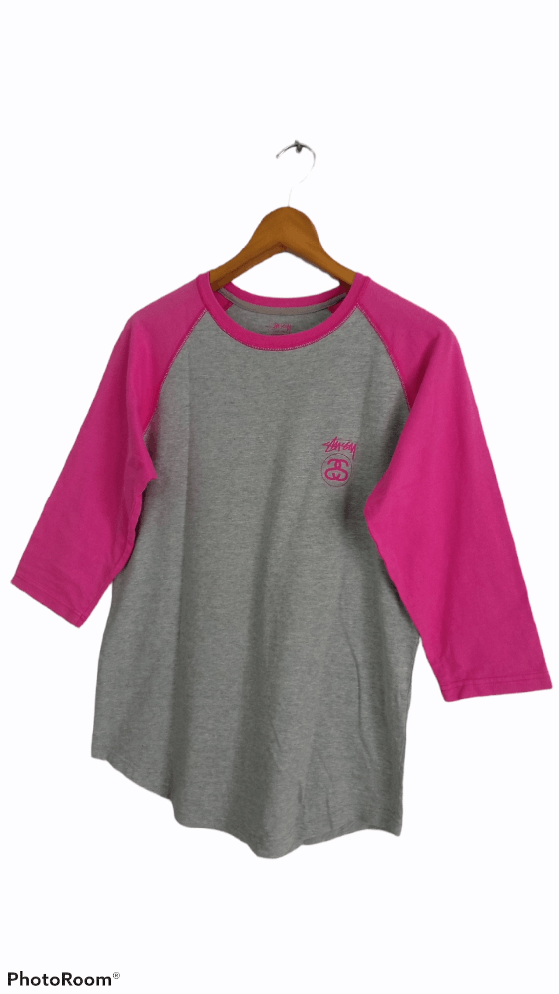 Stussy × Vintage 🔥🔥Stussy Spell Out Logo 3Q Raglan T-Shirt Size US S / EU 44-46 / 1 - 4 Thumbnail