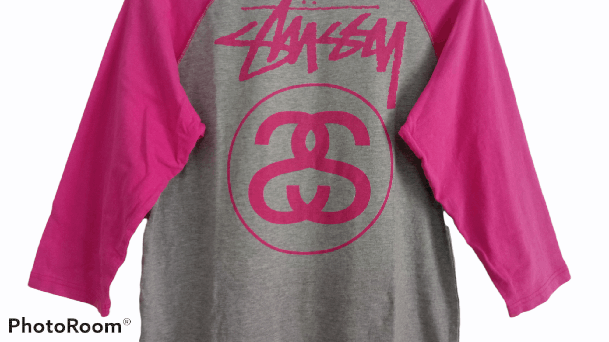 Stussy × Vintage 🔥🔥Stussy Spell Out Logo 3Q Raglan T-Shirt Size US S / EU 44-46 / 1 - 19 Thumbnail