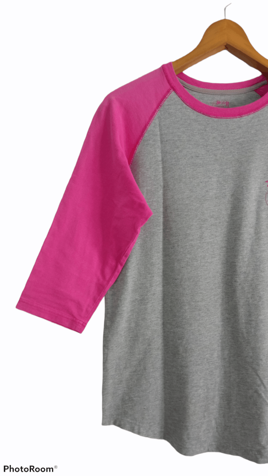 Stussy × Vintage 🔥🔥Stussy Spell Out Logo 3Q Raglan T-Shirt Size US S / EU 44-46 / 1 - 5 Thumbnail