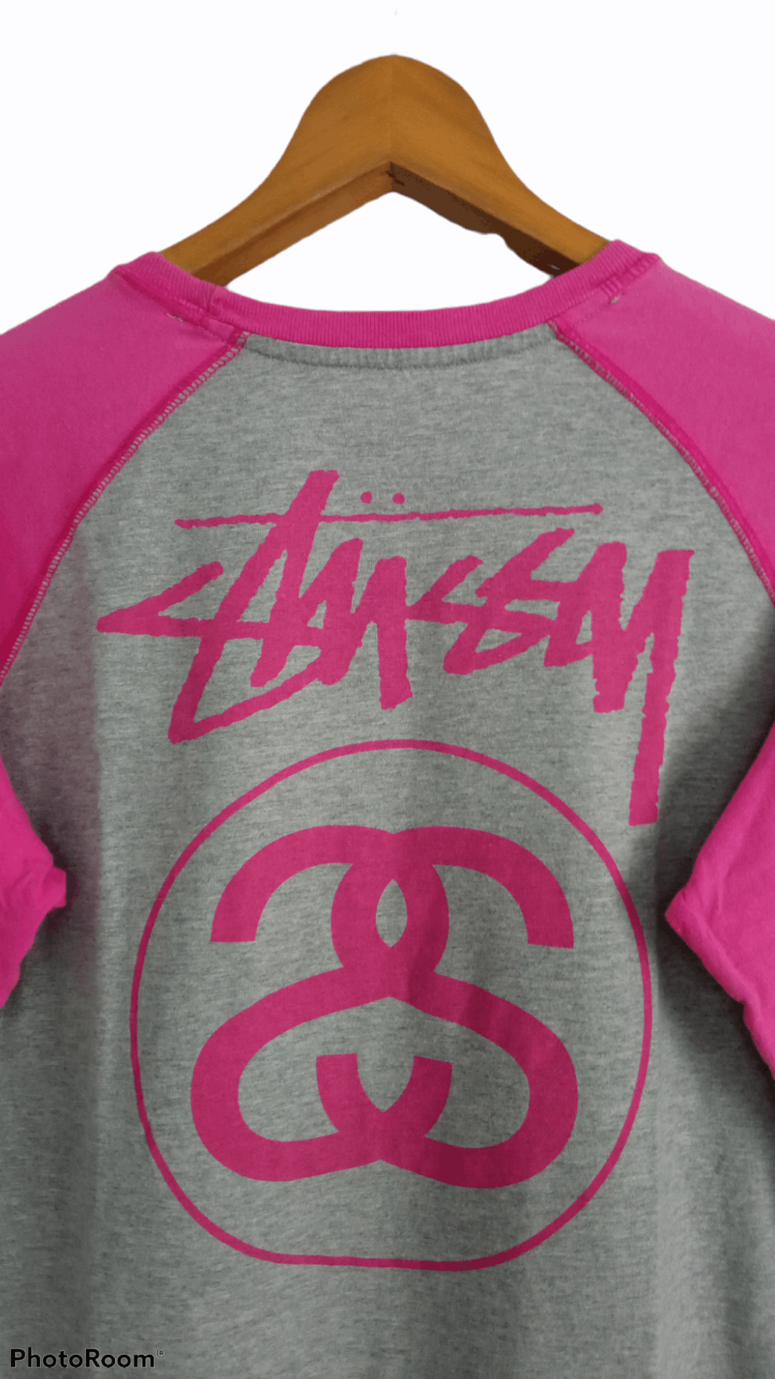 Stussy × Vintage 🔥🔥Stussy Spell Out Logo 3Q Raglan T-Shirt Size US S / EU 44-46 / 1 - 20 Thumbnail