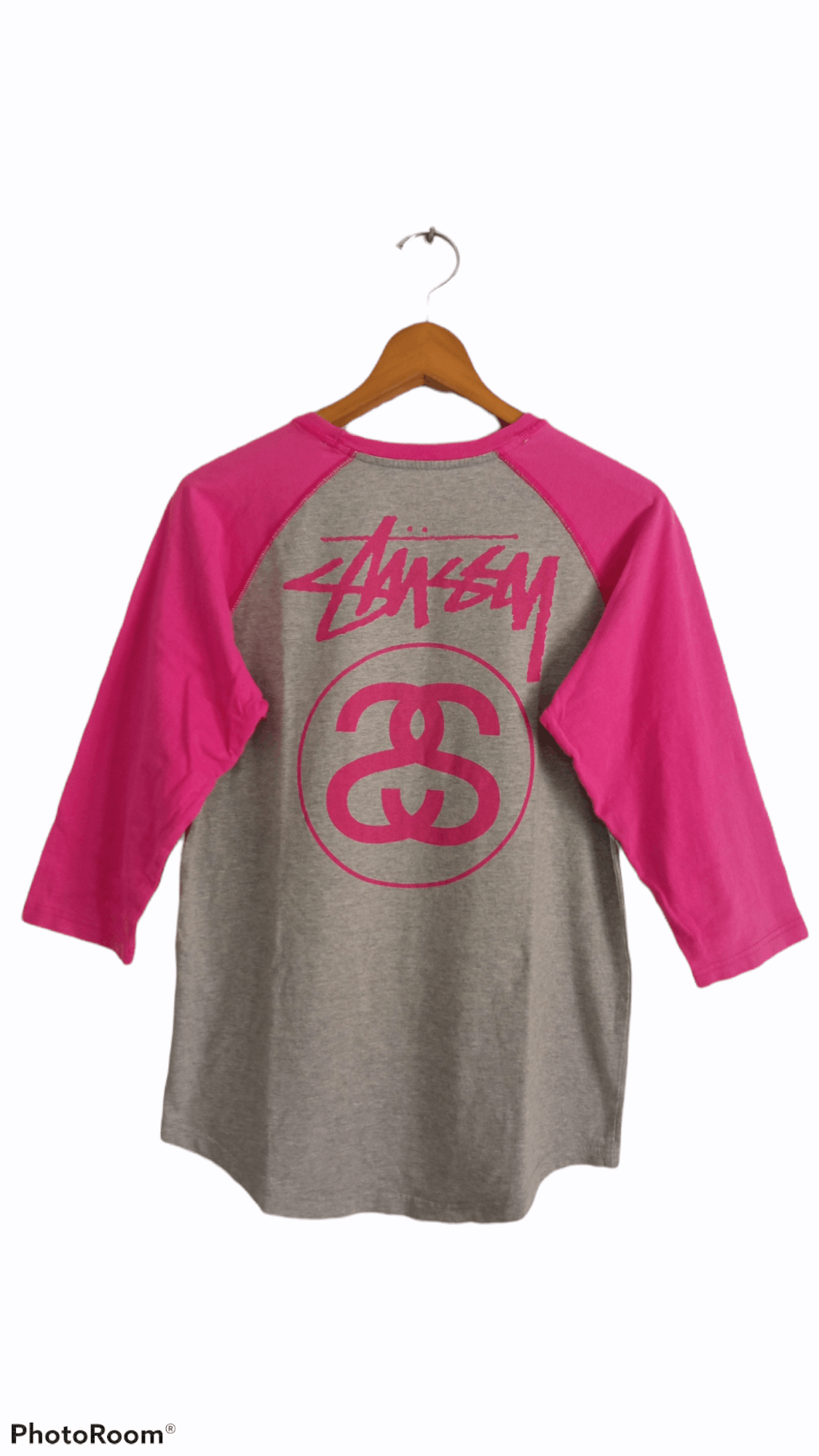 Stussy × Vintage 🔥🔥Stussy Spell Out Logo 3Q Raglan T-Shirt Size US S / EU 44-46 / 1 - 1 Thumbnail