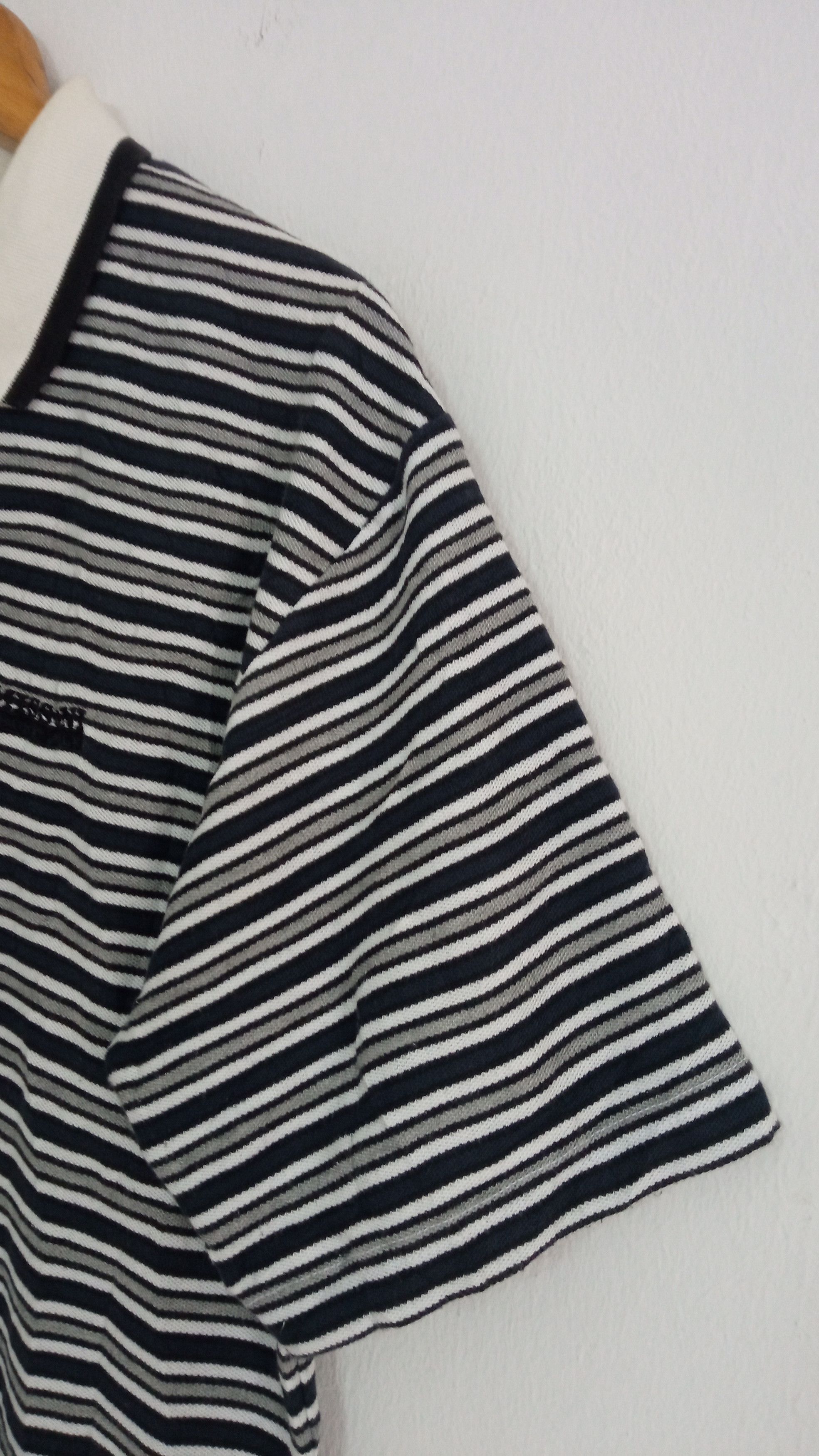 Designer × Missoni × Vintage 🔥🔥Vintage Missoni Sport Border Striped Polo T-Shirt Size US L / EU 52-54 / 3 - 8 Thumbnail