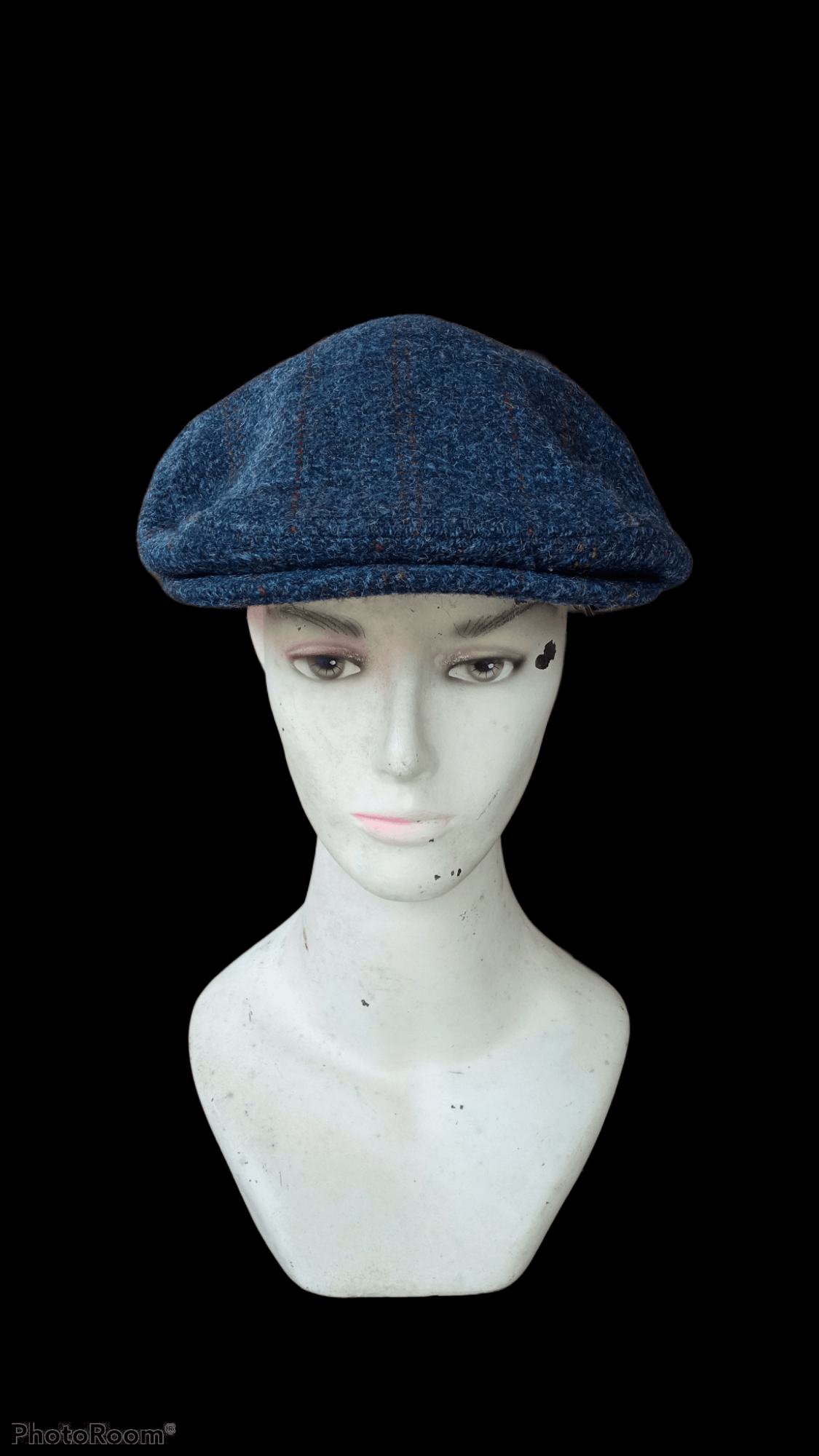 image of VTG Style Harris Tweed X Ca4La Wool Baretta Flat Cap Hat, Men's