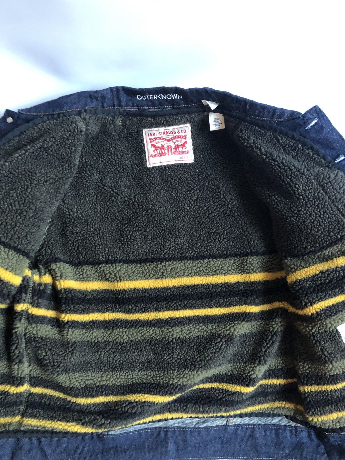 Levi's × Outerknown Levi's® WellThread™ X Outerknown Lined Sherpa Trucker Jacket Size US S / EU 44-46 / 1 - 3 Thumbnail