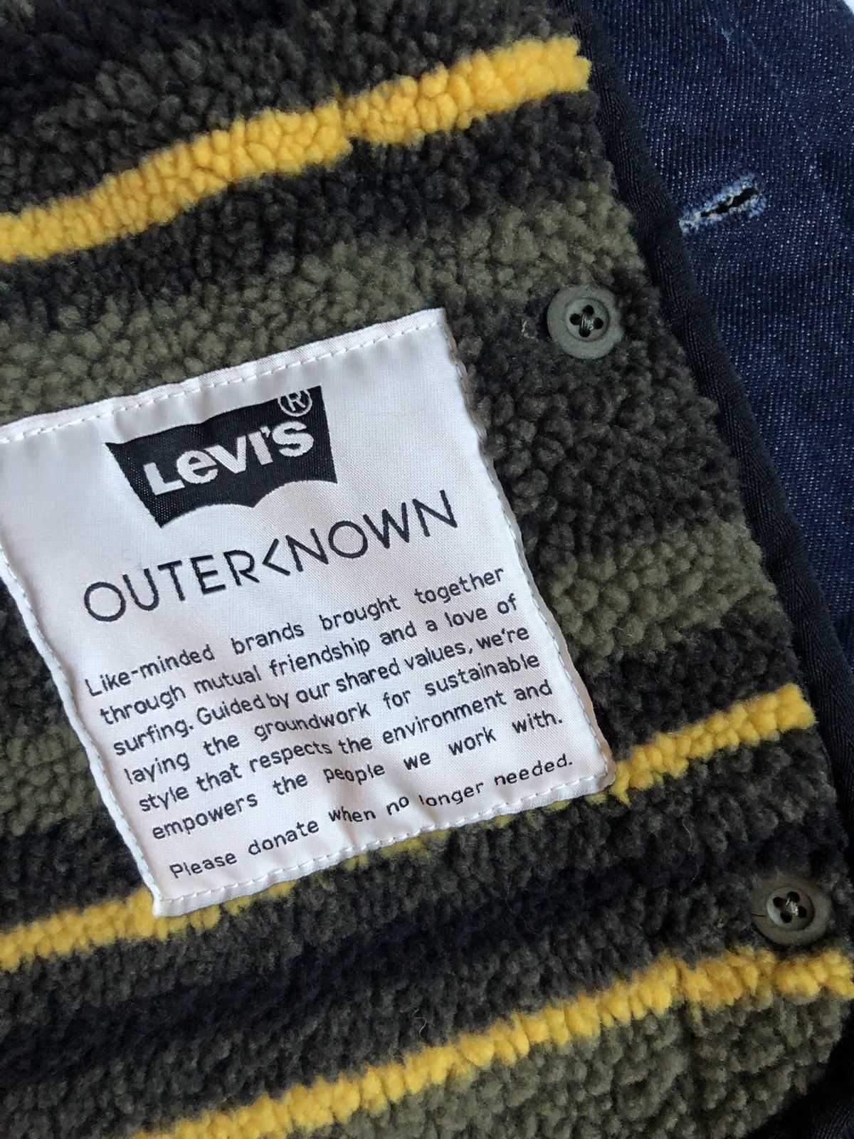 Levi's × Outerknown Levi's® WellThread™ X Outerknown Lined Sherpa Trucker Jacket Size US S / EU 44-46 / 1 - 4 Thumbnail