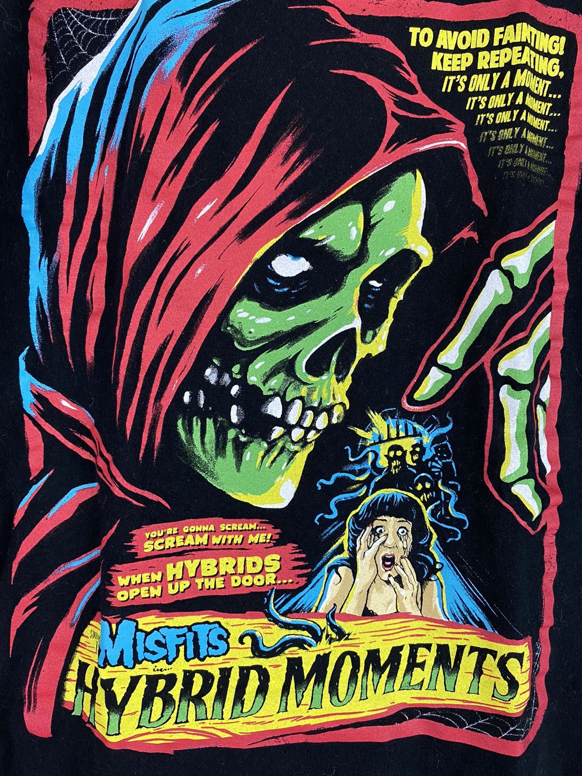 Band Tees Misfits Hybrid Moments Black Grapic Tee T Shirt Size US M / EU 48-50 / 2 - 2 Thumbnail