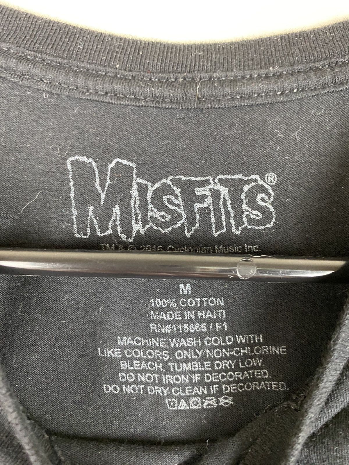 Band Tees Misfits Hybrid Moments Black Grapic Tee T Shirt Size US M / EU 48-50 / 2 - 3 Thumbnail