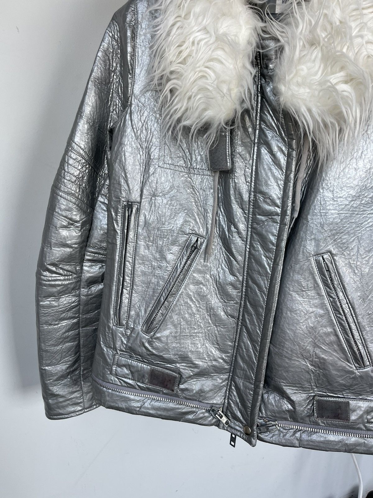 Helmut Lang Helmut Lang Silver Astro Jacket AW1999 Size US S / EU 44-46 / 1 - 4 Thumbnail