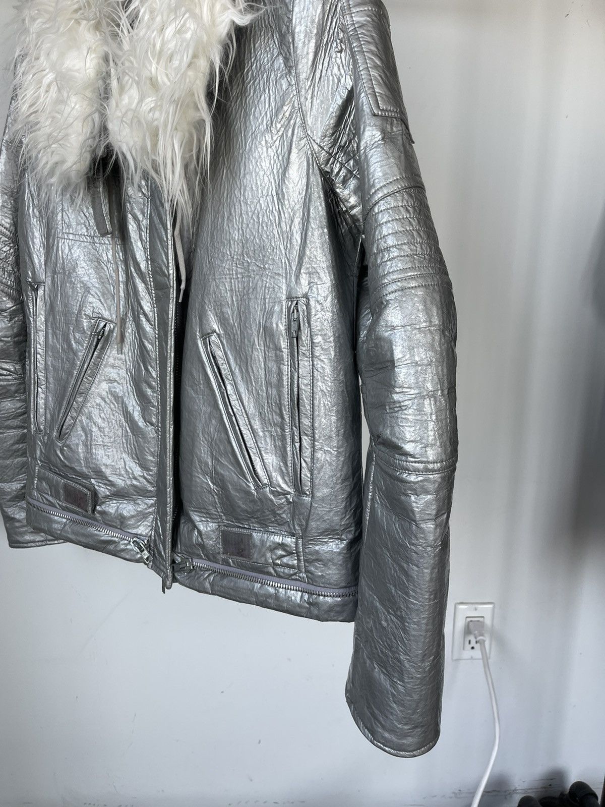 Helmut Lang Helmut Lang Silver Astro Jacket AW1999 Size US S / EU 44-46 / 1 - 3 Thumbnail