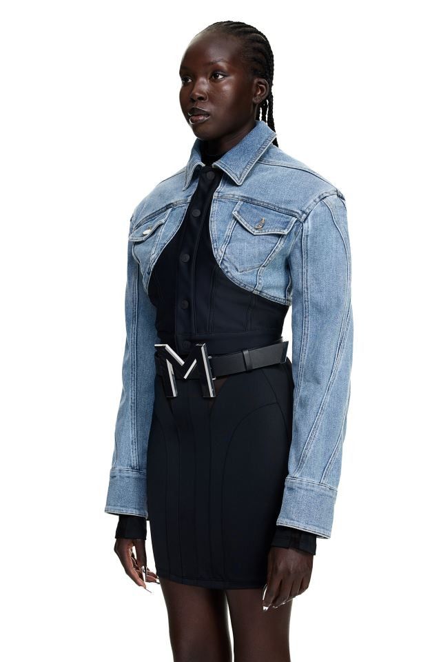 Mugler 2024 hm denim shirt XS